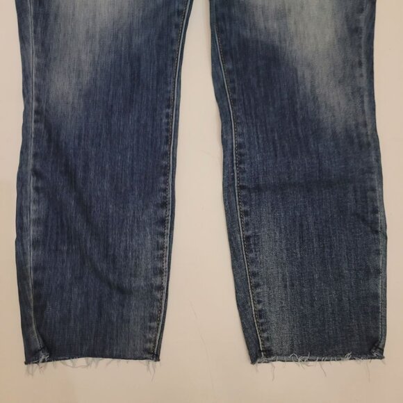 Levi Strauss High Rise ankle Skinny Blue Jeans New Women 16 Distressed Signature - Picture 10 of 15